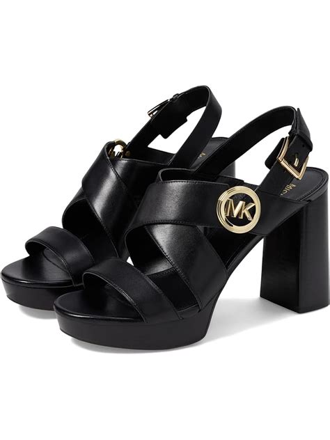 michael michael kors bryn platform black vachetta 